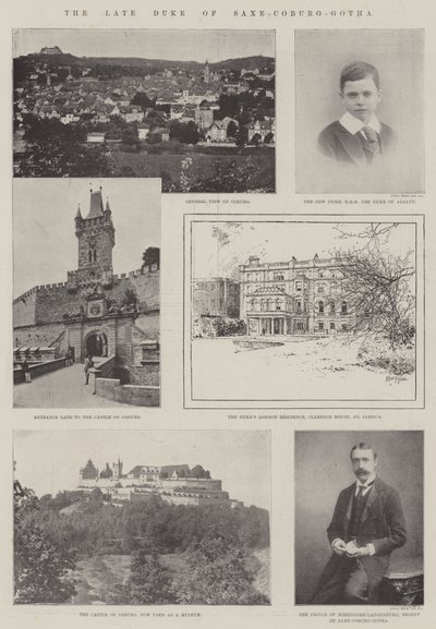 Nieżyjący książę Sachsen-Coburg-Gotha autorstwa Joseph Holland Tringham