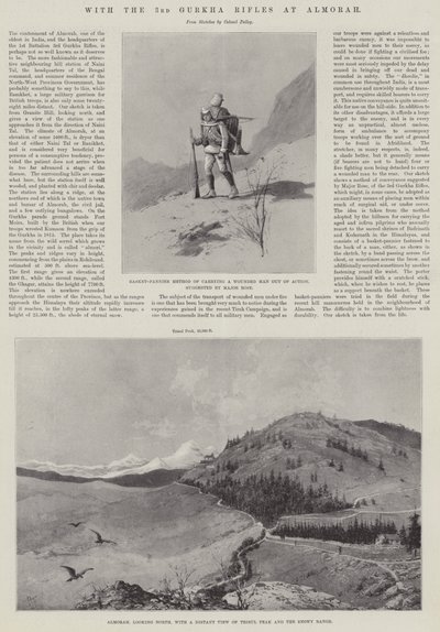Z 3. karabinami Gurkha w Almorah autorstwa Joseph Holland Tringham