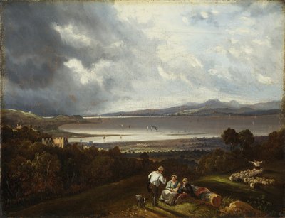 Patrząc w kierunku Usta Avon, prawdopodobnie 1832 (olej na płótnie) autorstwa Joseph Horlor