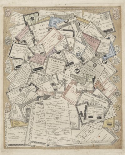 Frans papiergeld Monety i inne dokumenty Republiki Francuskiej (tytuł na przedmiocie) autorstwa Joseph Hunin