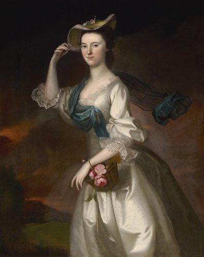 Portret Abigail Erving Scott, 1760 autorstwa Joseph Jonathan Blackburn