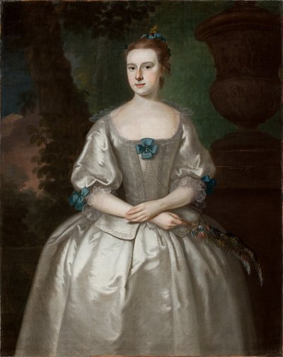 Portret Hannah Babcock Bours, 1759 (patrz 183416 dla pary) autorstwa Joseph Jonathan Blackburn