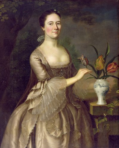 Portret kobiety (zwanej panią Davenport) ok. 1762 r. autorstwa Joseph Jonathan Blackburn