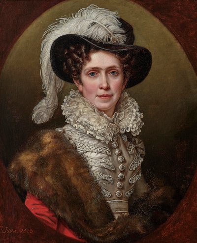 Karolina Badeńska 1776-1841, królowa Bawarii, 1823. autorstwa Joseph Carl Stieler