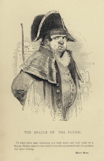 Kenny Meadows: The Beadle of the Parish (grafika) autorstwa Joseph Kenny (after) Meadows