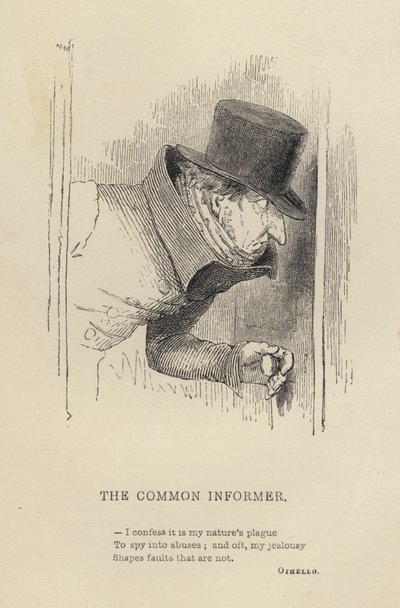 Kenny Meadows: The Common Informer (rycina) autorstwa Joseph Kenny (after) Meadows