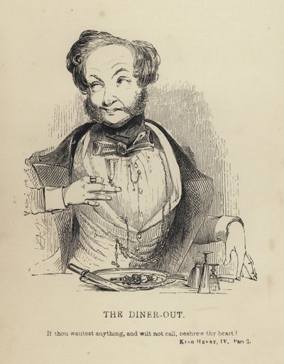 Kenny Meadows: The Diner-Out (grawerowanie) autorstwa Joseph Kenny (after) Meadows