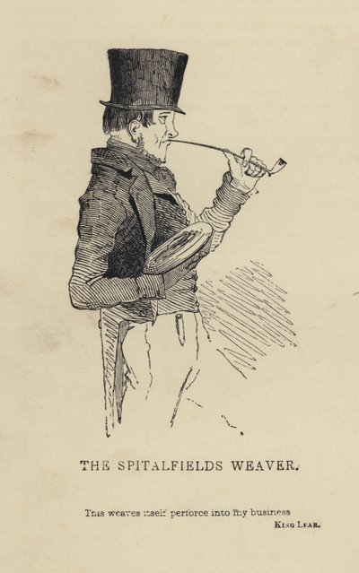 Kenny Meadows: Spitalfields Weaver (grafika) autorstwa Joseph Kenny (after) Meadows