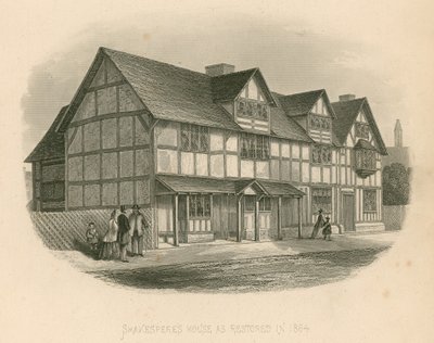 Dom Szekspira odrestaurowany w 1864 r. autorstwa Joseph Kenny Meadows