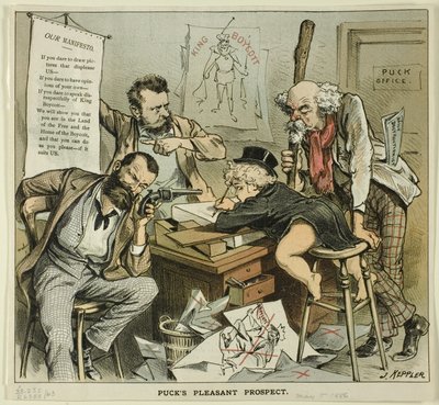 Przyjemna perspektywa Pucka, z Pucka autorstwa Joseph Keppler