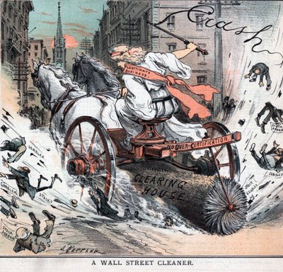 Wall Street cleaner autorstwa Josepha Ferdinanda Kepplera autorstwa Joseph Keppler