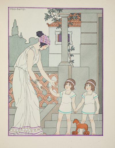 Identyczne bliźnięta, ilustracja z „Dzieła Hipokratesa”, 1934 autorstwa Joseph Kuhn Regnier