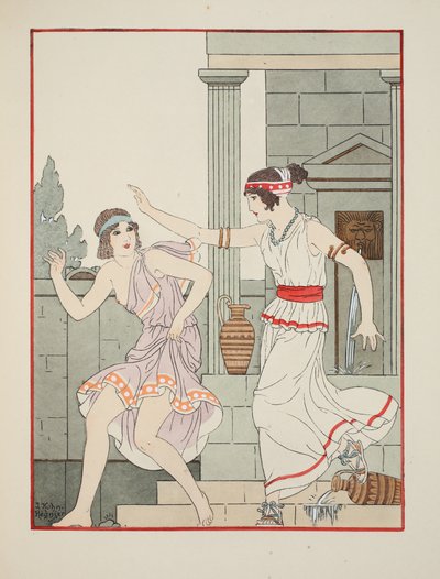 Uderzony płasko dłonią, ilustracja z „Dzieła Hipokratesa”, 1934 autorstwa Joseph Kuhn Regnier