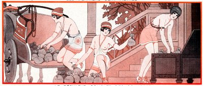 Czym było w okresie olimpijskim Le Prix de Diane - Pełne wyniki wyścigów - Le Result complet decourses - ilustracja z la Vie Parisienne, 1927 autorstwa Joseph Kuhn Regnier