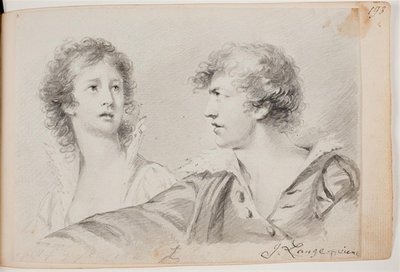 Portret kobiety i mężczyzny (Ofelia i autoportret jako Hamlet?) autorstwa Joseph Lange