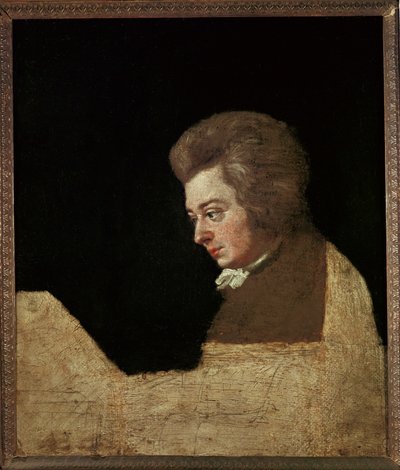 Wolfgang Amadeusz Mozart ... (olej na płótnie) autorstwa Joseph Lange