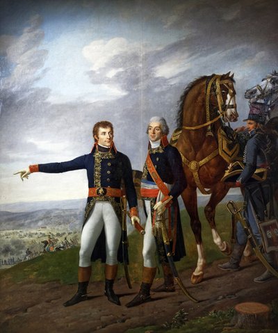 Generał Bonaparte i jego szef sztabu generał Louis Alexandre Berthier w bitwie pod Marengo 14 czerwca 1800 r., ok. 1800-01 (olej na płótnie) autorstwa Joseph and Lefevre Robert and Vernet Carle Boze