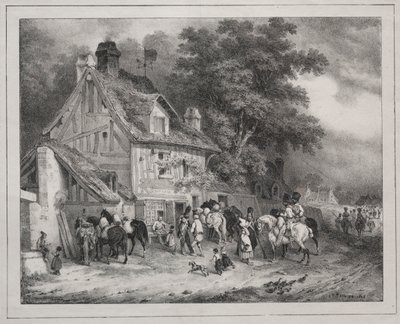 Album z 1829: Pamiątka Normandii, 1828. autorstwa Joseph Louis Hippolyte Bellange