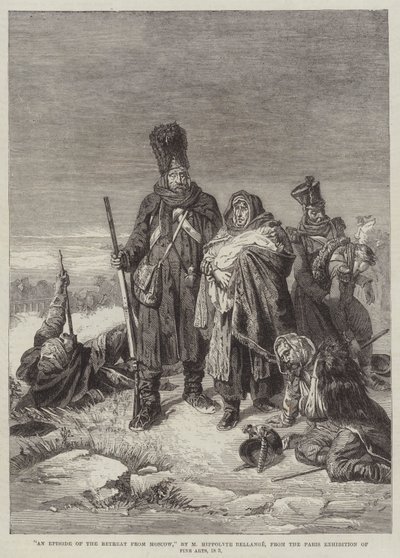Epizod rekolekcji z Moskwy autorstwa Joseph Louis Hippolyte Bellange