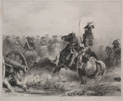 Scena kawalerii, 1836. autorstwa Joseph Louis Hippolyte Bellange