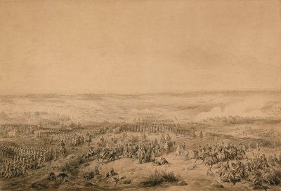Bitwa pod Ocaną, c.1844 autorstwa Joseph Louis Hippolyte Bellange
