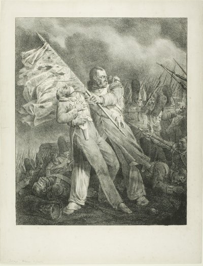 Ranny Chorąży autorstwa Joseph Louis Hippolyte Bellange