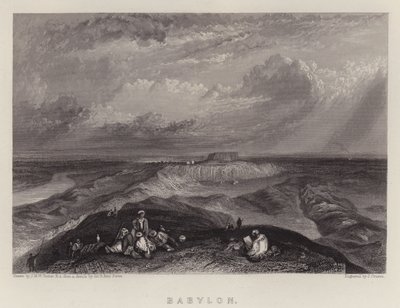 Babilon (kolor lito) autorstwa Joseph Mallord William (after) Turner