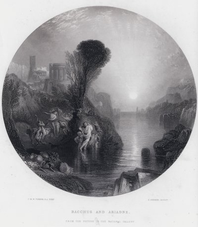 Bachus i Ariadna (rycina) autorstwa Joseph Mallord William (after) Turner