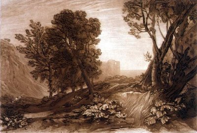 F.53.I Samotność, z „Liber Studiorum”, grawerowane przez Williama Say autorstwa Joseph Mallord William (after) Turner