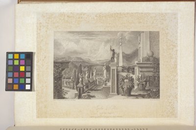 Isola Bella On The Lake Maggiore (rycina na papierze indyjskim, chine collé) autorstwa Joseph Mallord William (after) Turner