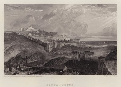 Jaffa, Joppa (kolor lito) autorstwa Joseph Mallord William (after) Turner
