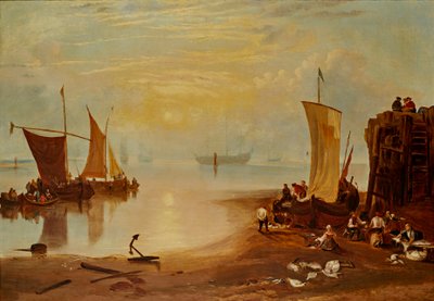 Sun Rising Through Vapor (olej na płótnie) autorstwa Joseph Mallord William (after) Turner