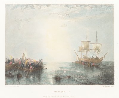 Wielorybnicy. Ze zdjęcia w National Gallery autorstwa Joseph Mallord William (after) Turner