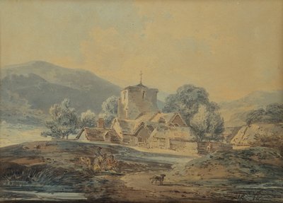 Wiejski kościół wiejski, ok. 1794 r. autorstwa Joseph Mallord William Turner