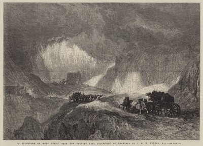 Burza śnieżna na Mont Cenis autorstwa Joseph Mallord William Turner