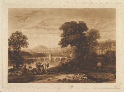 Tablica Apuleja w poszukiwaniu Apulejusza niepublikowana, Liber Studiorum, 1813-23. autorstwa Joseph Mallord William Turner