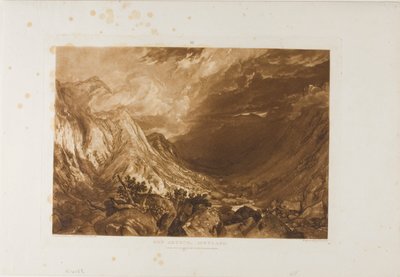 Ben Arthur, tablica 69 z Księgi Studiów autorstwa Joseph Mallord William Turner