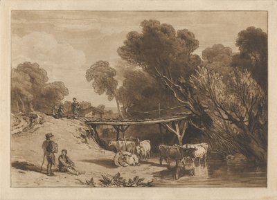 Most i krowy autorstwa Joseph Mallord William Turner