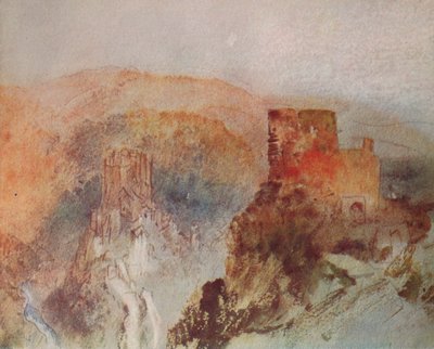 Burg Eltz i Trutz Eltz z północy, 1840 autorstwa Joseph Mallord William Turner
