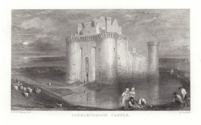 Zamek Caerlaverock autorstwa Joseph Mallord William Turner