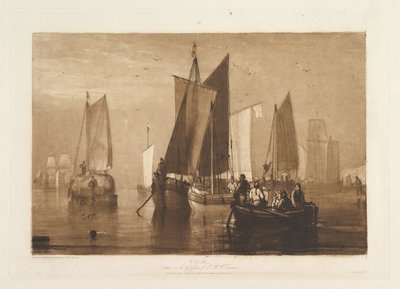 Calm Liber Studiorum, cz. IX, tablica 44, 23 kwietnia 1812 r. autorstwa Joseph Mallord William Turner