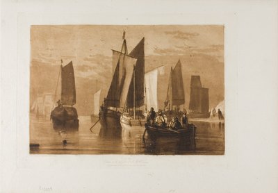 Spokój, tablica 44 z Księgi Studiów autorstwa Joseph Mallord William Turner