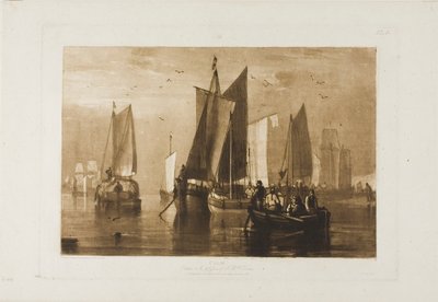 Spokój, tablica 44 z Księgi Studiów autorstwa Joseph Mallord William Turner