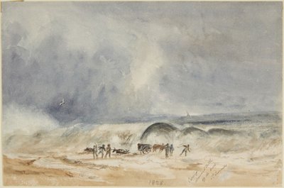 Wywóz utopionego bydła z plaży w St. Leonards autorstwa Joseph Mallord William Turner