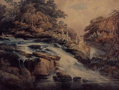 Kaskada w Hampton Court autorstwa Joseph Mallord William Turner