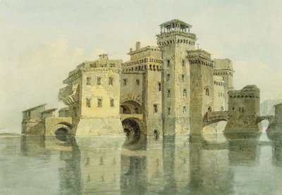 Zamek, data nieznana (akwarela i ołówek na papierze) autorstwa Joseph Mallord William Turner