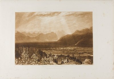 Łańcuch Alp od Grenoble do Chamberi, tablica 40 z Liber Studiorum autorstwa Joseph Mallord William Turner