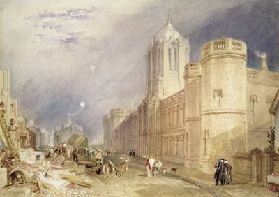 Christ Church, Oxford (wc na papierze) autorstwa Joseph Mallord William Turner
