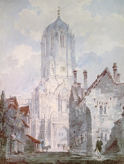 Kościół Chrystusa, Oksford, 1795 autorstwa Joseph Mallord William Turner