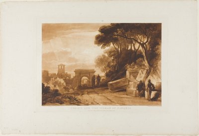 Chrystus i Kobieta z Samarii, tablica 71 z Liber Studiorum autorstwa Joseph Mallord William Turner